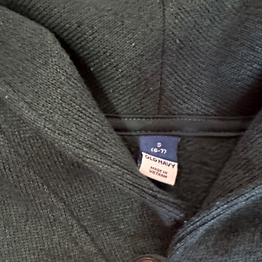 Old Navy Boys Dark Green Crewneck Sweater, Small - Picture 2 of 4